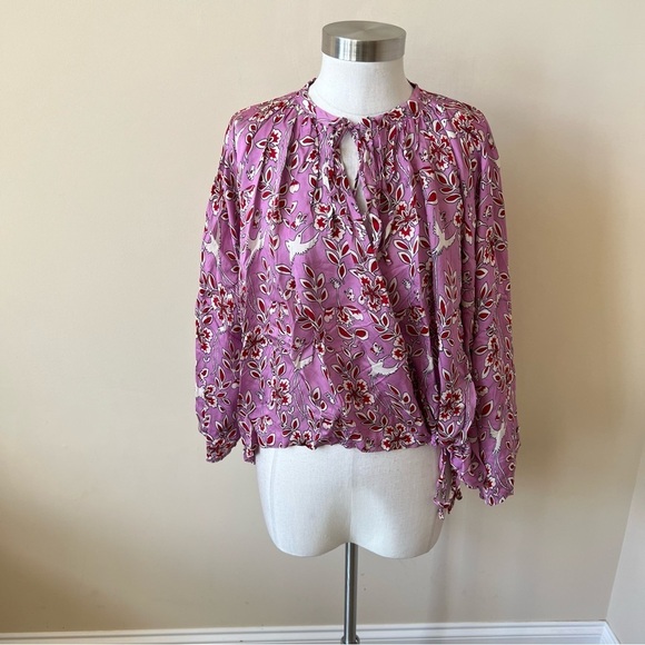 RHODE Helene flowy floral patterned top 13731 - Picture 5 of 12